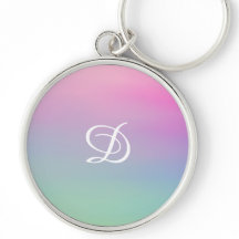 Girly gradient roze eenvoudig initiaal