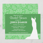 Girly Green Paisley Kaart (Voorkant / Achterkant)