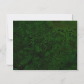 Girly Green Velvet Agate Geode Script Typografie Notitiekaartje (Achterkant)
