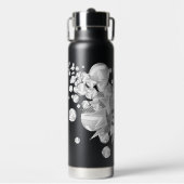 girly grijze volleyballen en sterren waterfles (Voorkant)