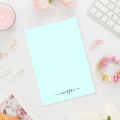 Girly Groen Blauw Monogram Modern Script Persoonli Post-it® Notes