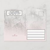 Girly Grunge Silver Pink Glitter Folie Sweet 16 Uitnodiging Briefkaart (Achterkant)