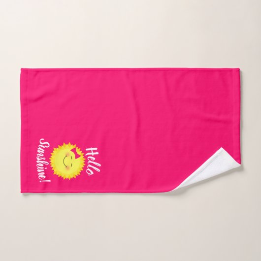 Girly Hallo Sunshine Bad Handdoek (Handdoek)