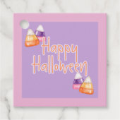 Girly Halloween Candy Corn label (Voorkant)