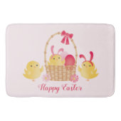 Girly Happy Paast Chicken Pink Badmat (Voorkant)