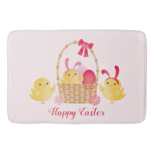 Girly Happy Paast Chicken Pink Badmat