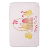 Girly Happy Paast Chicken Pink Badmat (Voorkant Verticaal)
