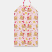 Girly Happy Paast Chicken Pink Cadeaulabel (Achterkant)