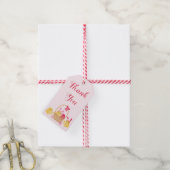 Girly Happy Paast Chicken Pink Cadeaulabel (Met Touw)