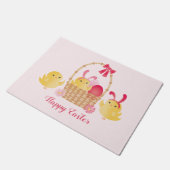 Girly Happy Paast Chicken Pink Deurmat (Schuin)
