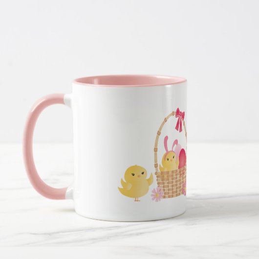 Girly Happy Paast Chicken Pink Mok (Links)