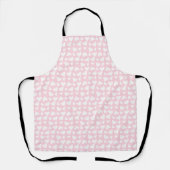 Girly Heart Pattern Pink White Schort (Voorkant)