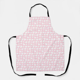 Girly Heart Pattern Pink White Schort