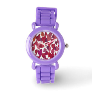 Girly Hearts Galore Horloge
