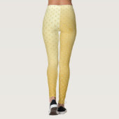 Girly Hearts Gold Faux Folie Golden Pattern Leggings (Achterkant)