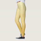Girly Hearts Gold Faux Folie Golden Pattern Leggings (Links)