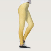Girly Hearts Gold Faux Folie Golden Pattern Leggings (Rechts)