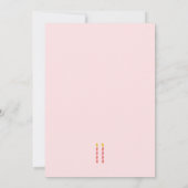 Girly Heb je taart, eet het twee tweede verjaardag Kaart (Achterkant)