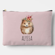 Girly Hedgehog, Custom Pencil Hoesje of