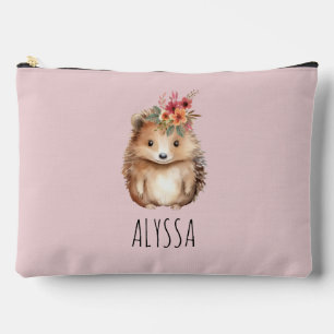 Girly Hedgehog, Custom Pencil Hoesje of Etui
