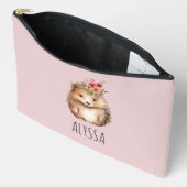 Girly Hedgehog, Custom Pencil Hoesje of Etui (Open)