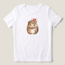 Girly Hedgehog Tri-Blend Shirt