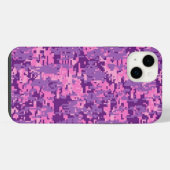 Girly Heet Roze Camo iPhone Hoesje (Achterkant horizontaal)