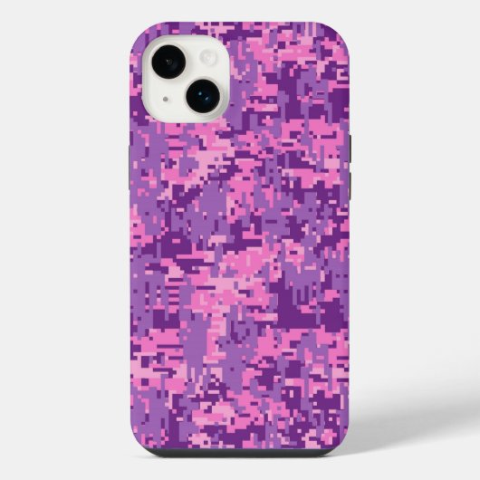 Girly Heet Roze Camo iPhone Hoesje (Achterkant)