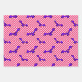 Girly Heet Roze Gelukkig Halloween Gemengd Patroon Inpakpapier Vel (Voorkant)