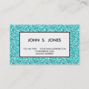Girly, het Blauw van Aqua van de Pret schittert Visitekaartje