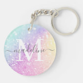 Girly Holographic Glitter Sleutelhanger (Achterkant)