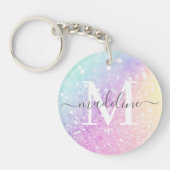 Girly Holographic Glitter Sleutelhanger (Voorkant)