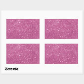Girly Hot Pink Classic Square Sticker (Vel)