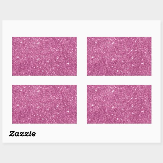 Girly Hot Pink Classic Square Sticker (Vel)