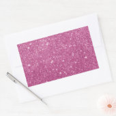 Girly Hot Pink Classic Square Sticker (Envelop)