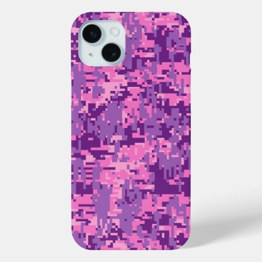 Girly Hot Pink Digital Camo Case-Mate iPhone Case (Achterkant)