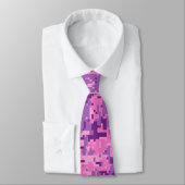 Girly Hot Pink Digital Camo Stropdas (Gebonden)