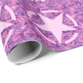 Girly Hot Pink Digital Camouflage Camo Cadeaupapier (Rol Hoek)