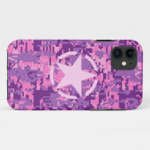 Girly Hot Pink Digital Camouflage Camo Case-Mate iPhone Case (Achterkant (horizontaal))