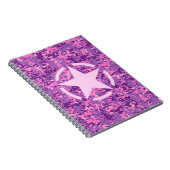Girly Hot Pink Digital Camouflage Camo Notitieboek (Rechterzijde)