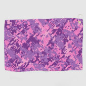 Girly Hot Pink Digital Camouflage op een Golfhanddoek (Horizontaal)