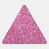 Girly Hot Pink Glitter Sticker (Voorkant)
