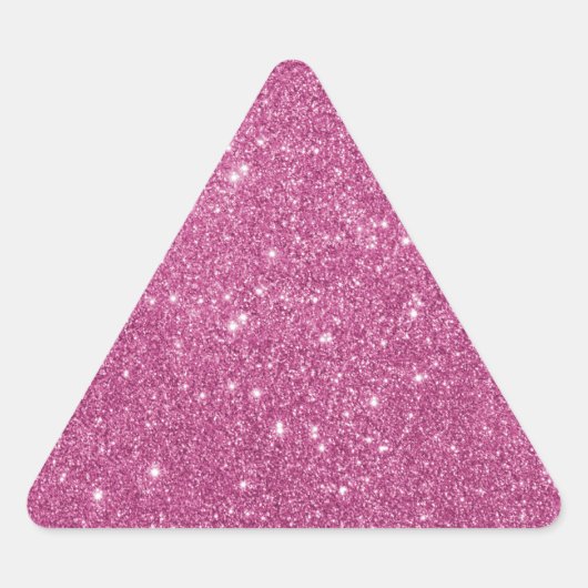 Girly Hot Pink Glitter Sticker (Voorkant)
