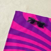 Girly Hot Pink Swirl Decor on a Strandlaken (In situ)