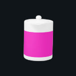 Girly Hot Pink Theepot<br><div class="desc">Dit feestelijke product is beschikbaar in een levendig kleurendecor met een accent voor uzelf of als geschenk om altijd een indruk te maken. Klik op de knop "Aanpassen!" of klik op de link die u op deze productpagina vindt om een set gebruiksvriendelijke ontwerpgereedschappen weer te geven om dit product aan...</div>