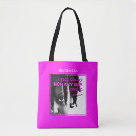 Girly Hot Pink, VANDAAG NIET GENOEMD SATAN-Canvas  Tote Bag