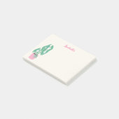 Girly HousePlant Roze Naam Opmerkingen Post-it® Notes (Schuin)