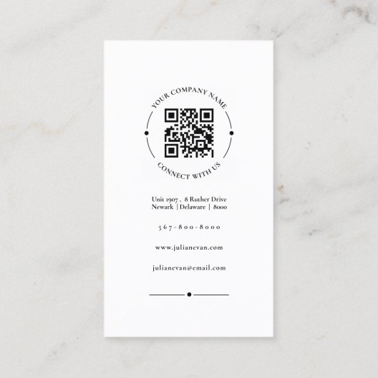 Girly Instagram Holografisch Visitekaartje (Achterkant)