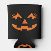 Girly Jack O Lantern Halloween Blikjeskoeler (Achterkant)