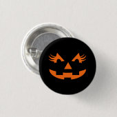 Girly Jack O Lantern Halloween Ronde Button 3,2 Cm (Voorkant /achterkant)